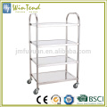 4-Tier food trolley carts for sale, dining hotel food trolley